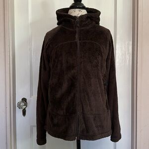Black Diamond Brown Faux Fur Zip-Up Jacket